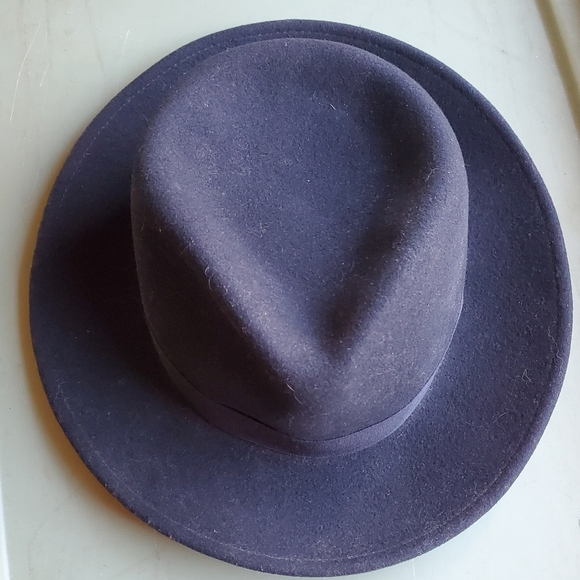 Capas Design Ladies Black Fedora Hat Lite Felt 100% Wool Size M - Picture 5 of 8